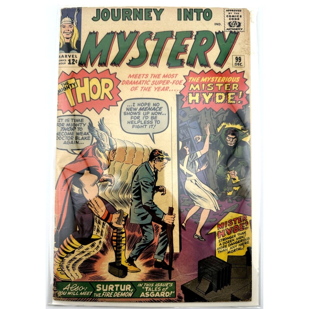 Journey Into Mystery #99 (1963) Marvel Comics Thor vs‎ Mister Hyde Silver Age